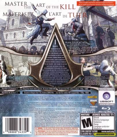 Assassin’s Creed III - Sony PlayStation 3 (PS3) (Ubisoft - 1) video game collectible [Barcode 3307215634509] - Main Image 2