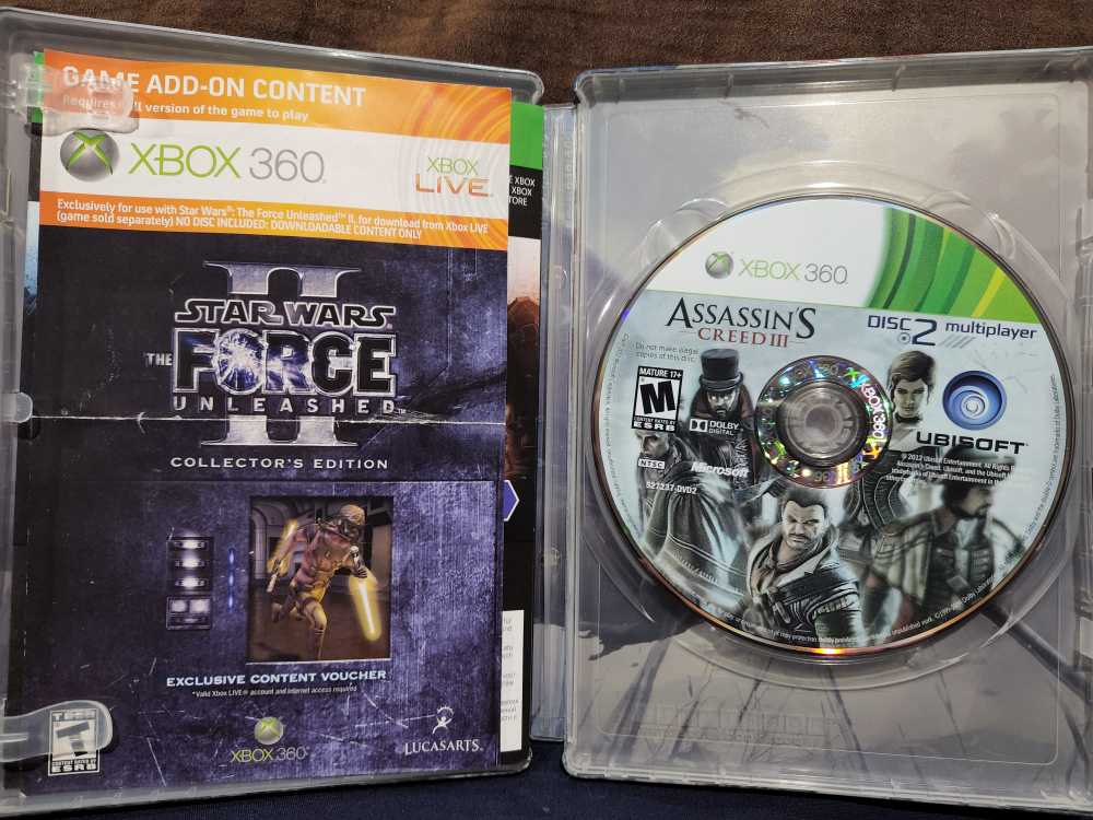 ASSASSINS CREED 3 - Microsoft Xbox 360 (Ubisoft - 1) video game collectible [Barcode 823164006776] - Main Image 3