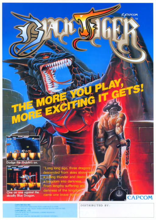 Black Tiger - Arcade (Capcom) video game collectible - Main Image 2