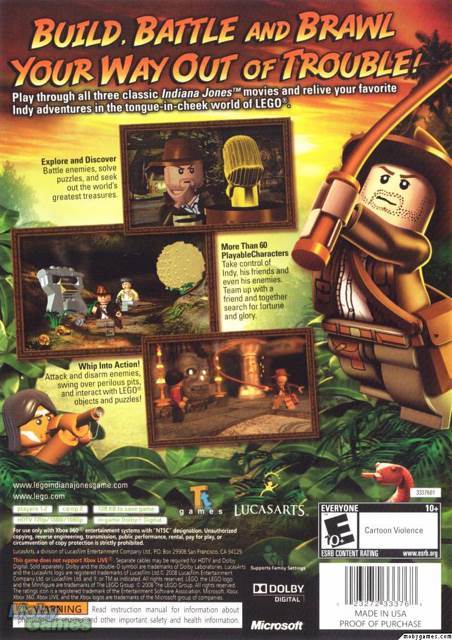 Lego: Indiana Jones: The Original Adventures - Microsoft Xbox 360 (2) video game collectible [Barcode 023272006198] - Main Image 2