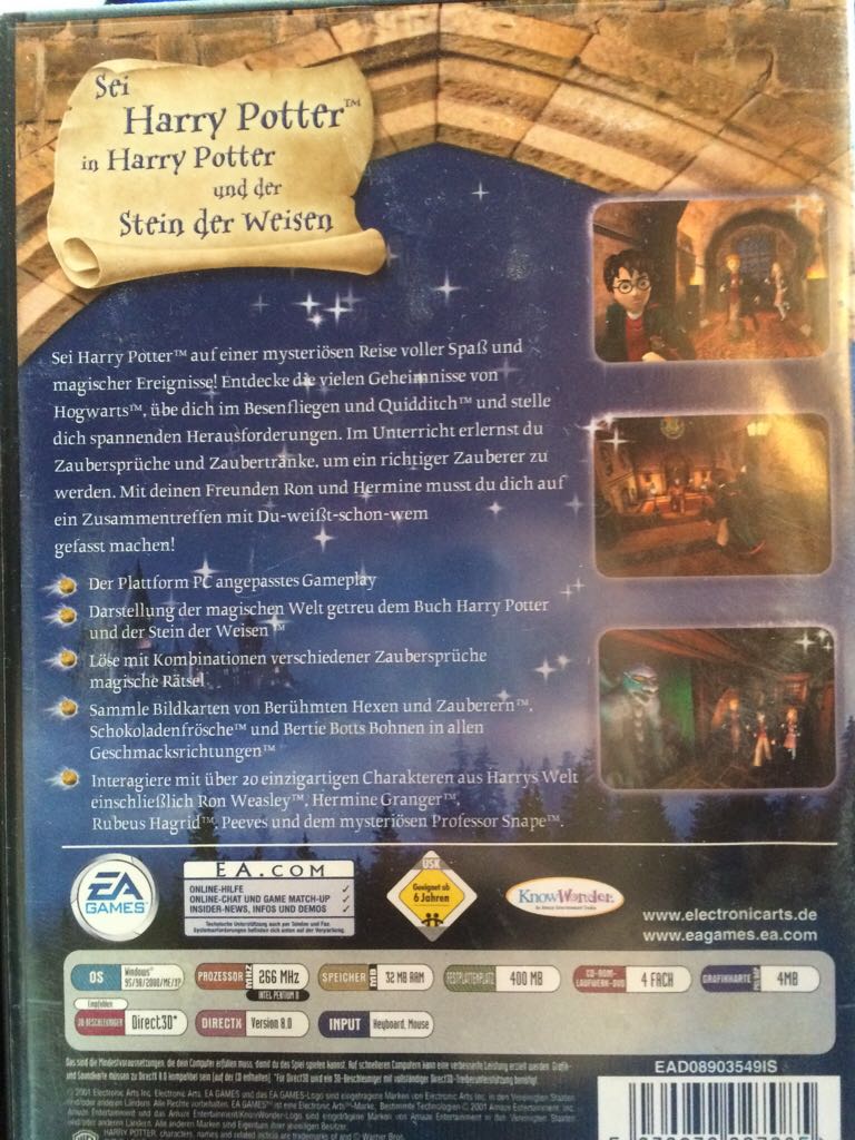 Harry Potter And The Philosophers Stone - Microsoft Xbox (EA Games - 1) video game collectible [Barcode 5030941034623] - Main Image 2