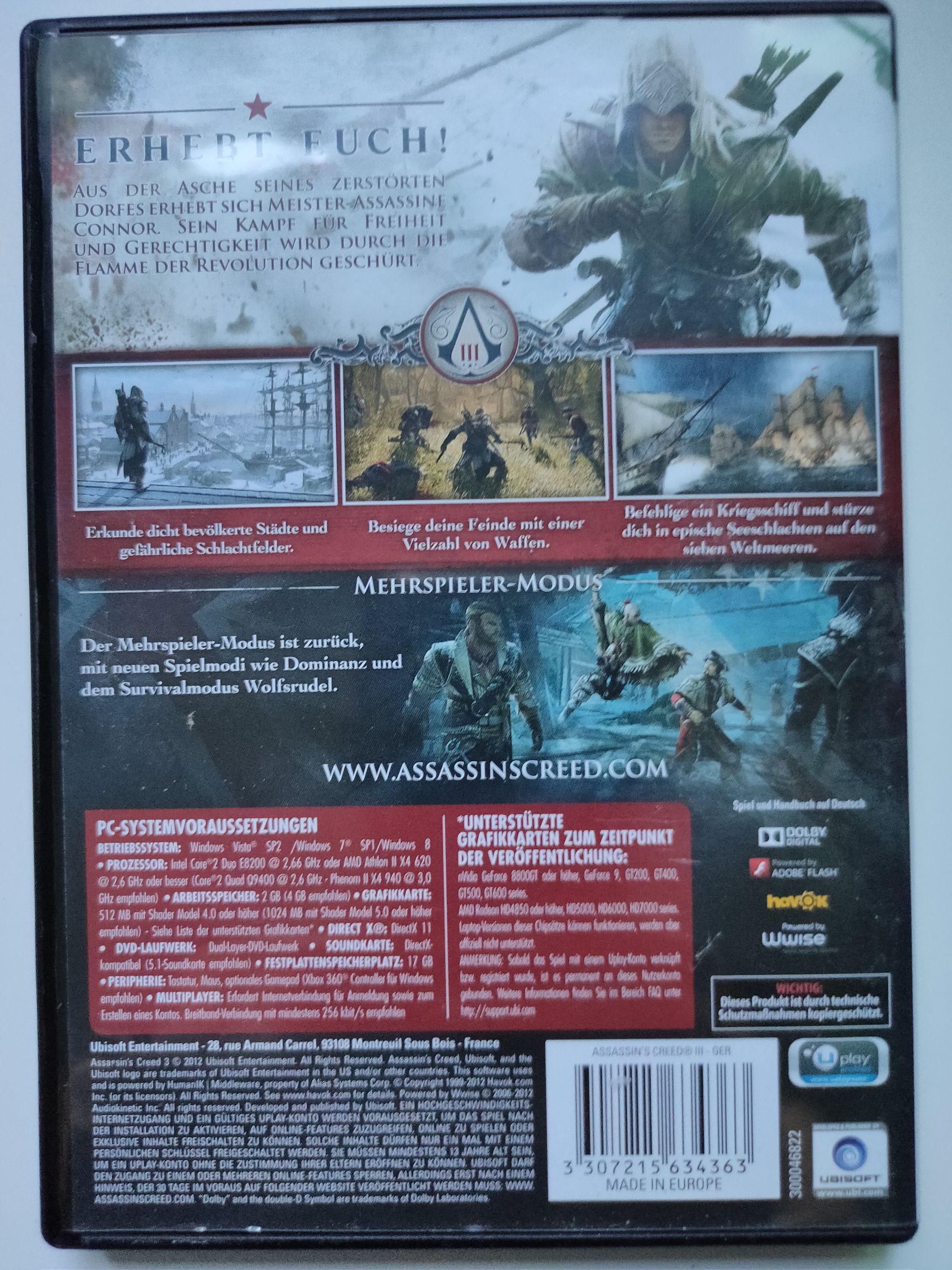 Assassin’s Creed 3 - PC (Nuni - 1) video game collectible [Barcode 3307215634363] - Main Image 2