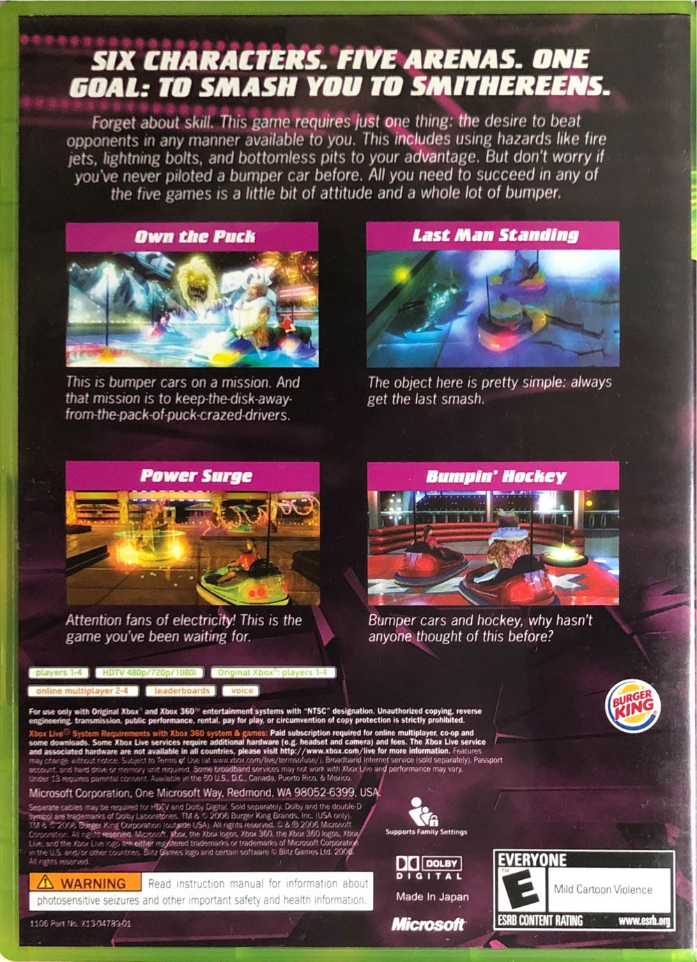 Burger King: Big Bumpin’ - Microsoft Xbox 360 video game collectible - Main Image 2