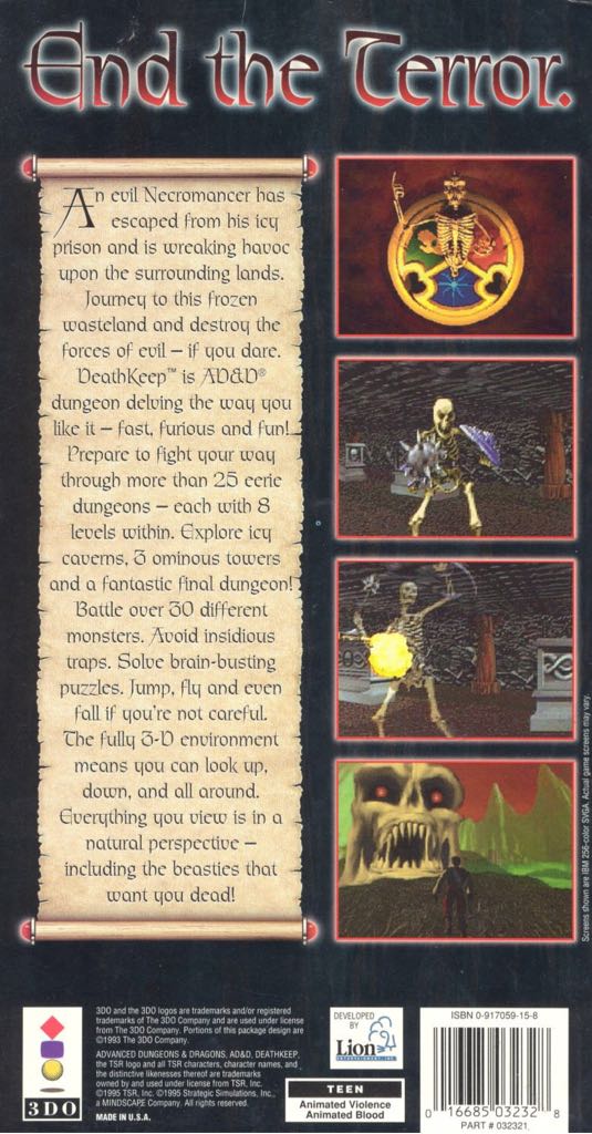 Deathkeep - 3DO video game collectible - Main Image 2