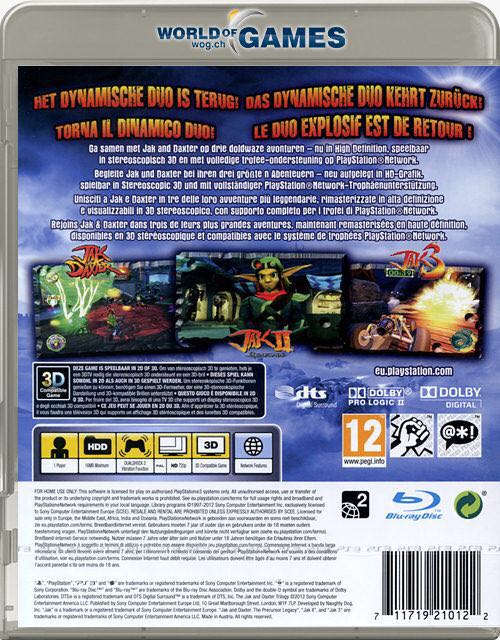 The Jak and Daxter Trilogy - Sony PlayStation Vita (PS Vita) (Sony Comptuter Entertainment - 1) video game collectible [Barcode 711719237266] - Main Image 2
