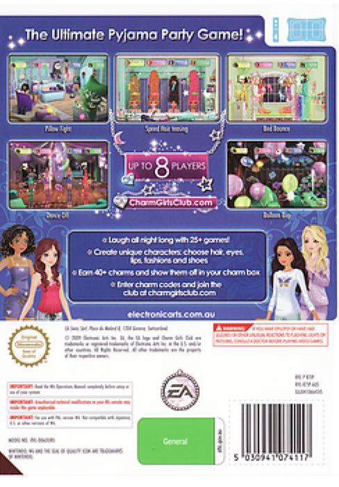 Charm Girls Club: Pajama Party  - Nintendo Wii video game collectible - Main Image 2