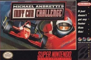 Michael Andretti’s Indy Car Challenge - Nintendo Super Nintendo Entertainment System (SNES) (Bullet Proof Software) video game collectible [Barcode 715504030209] - Main Image 1