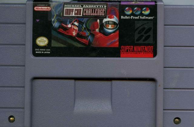 Michael Andretti’s Indy Car Challenge - Nintendo Super Nintendo Entertainment System (SNES) (Bullet Proof Software) video game collectible [Barcode 715504030209] - Main Image 2