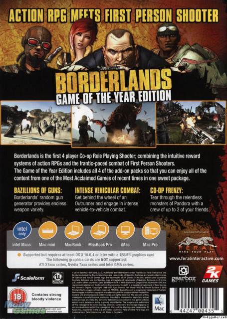 Boarderlands Game Of The Year Edition - Microsoft Xbox 360 (2K Games - 4) video game collectible - Main Image 2