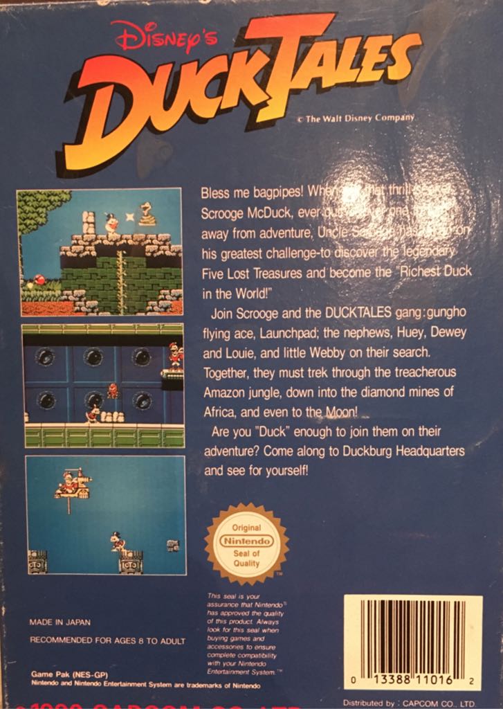 Disney’s Ducktales - Nintendo Entertainment System (NES) video game collectible - Main Image 2