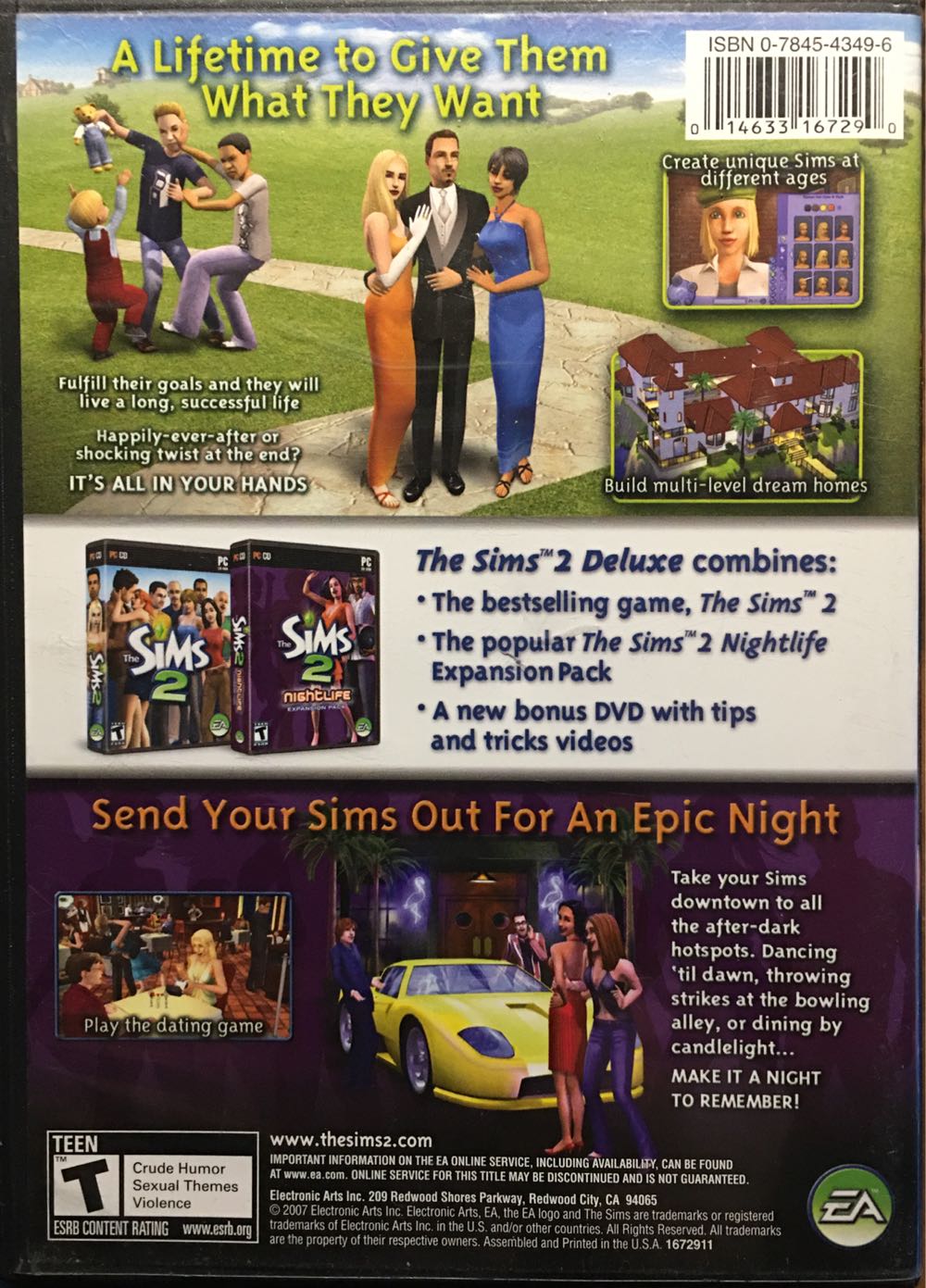 The Sims 2 Deluxe - Complete - PC ((EA) Electronic Arts - 2) video game collectible [Barcode 014633167290] - Main Image 2