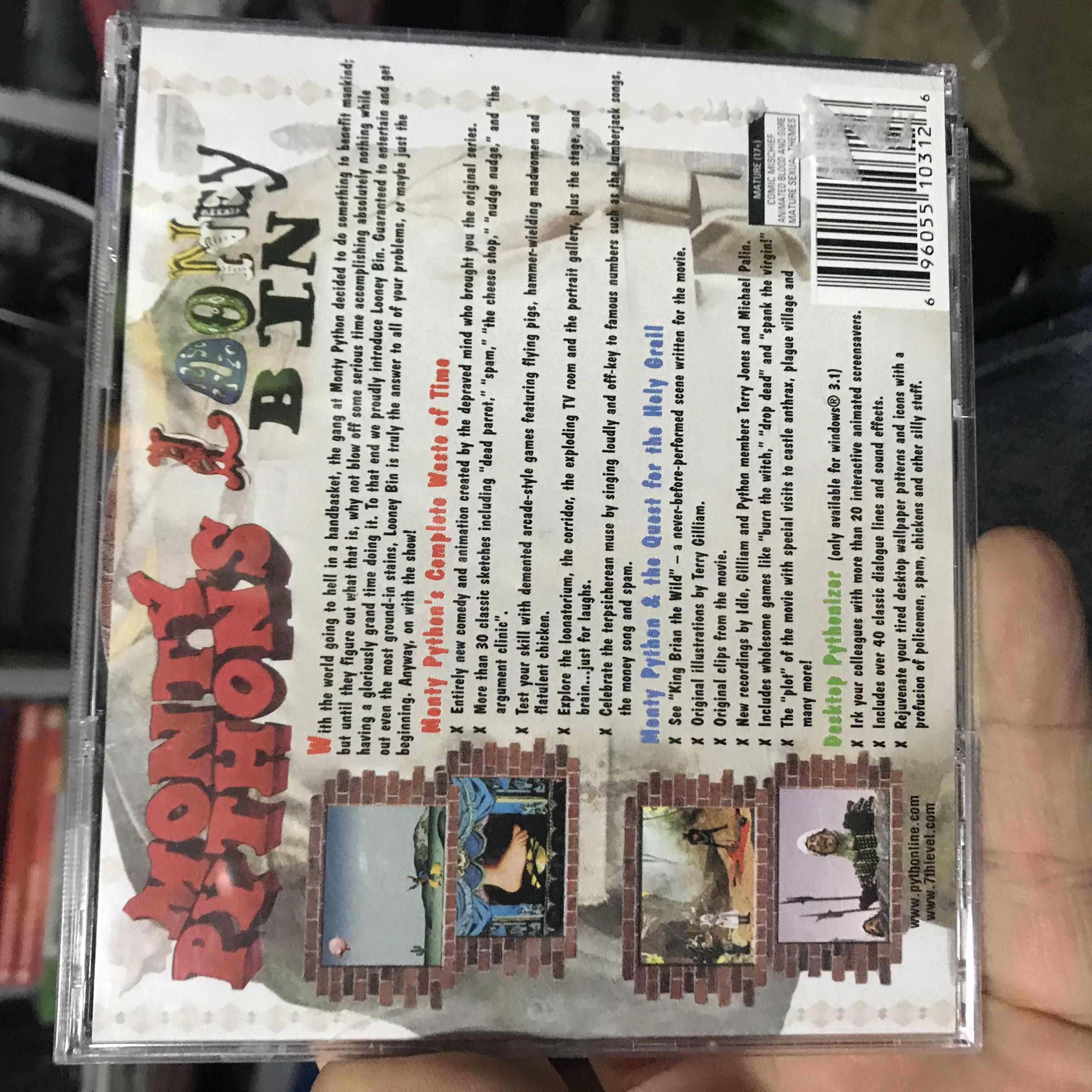 Monty Python’s Looney Bin - PC (7th Level) video game collectible [Barcode 696055102976] - Main Image 2