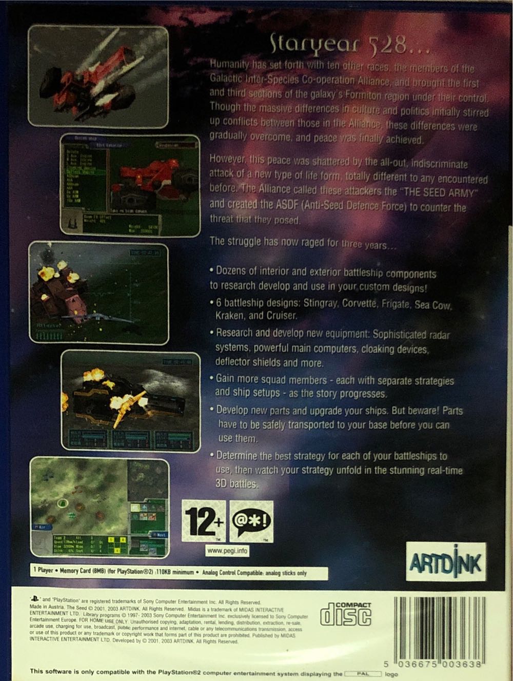 The Seed - Sony PlayStation 2 (PS2) (Midas Interactive Entertainment - 1) video game collectible [Barcode 5036675003638] - Main Image 2