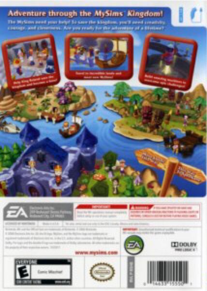 My Sims: Kingdom - Nintendo Wii (EA Games - 1) video game collectible [Barcode 014633155501] - Main Image 2