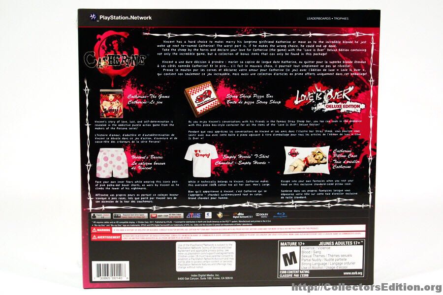 Catherine "Love Is Over” Deluxe Edition - Sony PlayStation 3 (PS3) video game collectible - Main Image 2