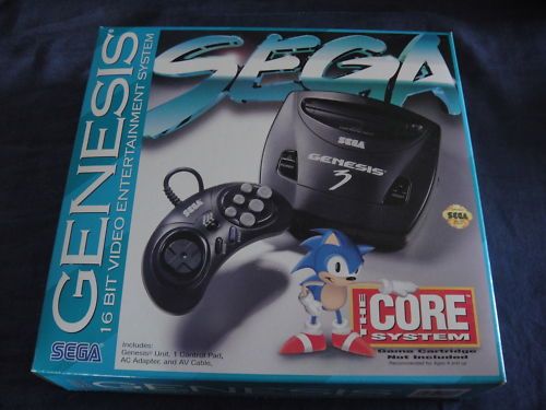Sega Genesis 3 Console - Sega Genesis (Mega Drive) (Sega - 1-2) video game collectible - Main Image 2