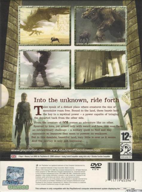Shadow Of The Colossus (Limited Edition) - Sony PlayStation 2 (PS2) (Sony Computer Entertainment - 1) video game collectible [Barcode 711719654063] - Main Image 2