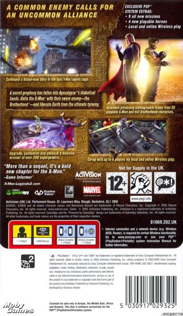 Xmen Legends II: Rise Of Apocalypse - Nintendo GameCube (Activision) video game collectible [Barcode 047875812475] - Main Image 2