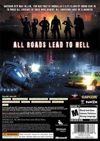 Resident Evil: Operation Raccoon City - Microsoft Xbox 360 (Capcom - 4) video game collectible [Barcode 013388911035] - Main Image 2
