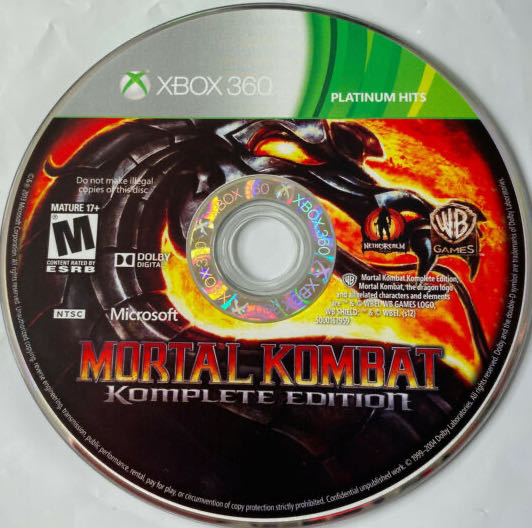 Mortal Kombat: Komplete Edition - Microsoft Xbox 360 (Warner Bros. Games - 4) video game collectible [Barcode 883929241293] - Main Image 3