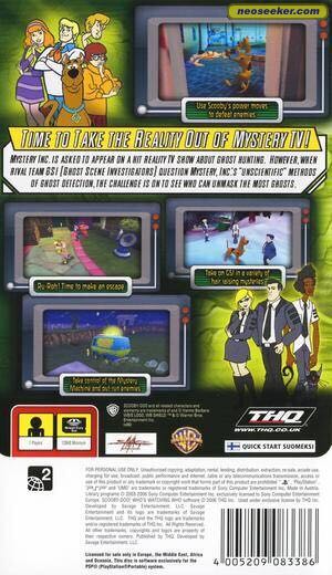 Scooby-Doo!: Who’s Watching Who? - Sony PlayStation Portable (PSP) (THQ - 1) video game collectible [Barcode 752919480298] - Main Image 2