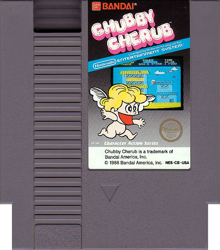 Chubby Cherub - Nintendo Entertainment System (NES) (Bandai - 1-2) video game collectible [Barcode 045557872014] - Main Image 3