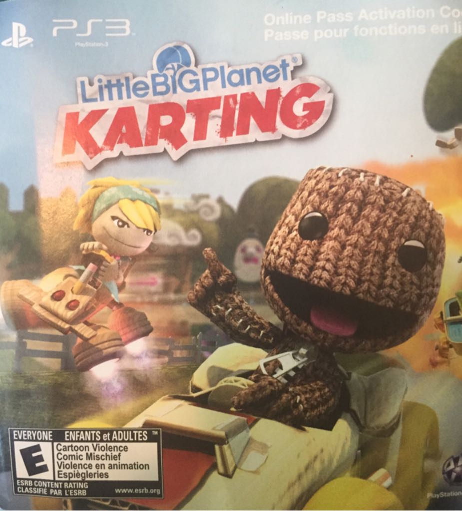 Little Big Planet Karting - Sony PlayStation 3 (PS3) video game collectible - Main Image 1