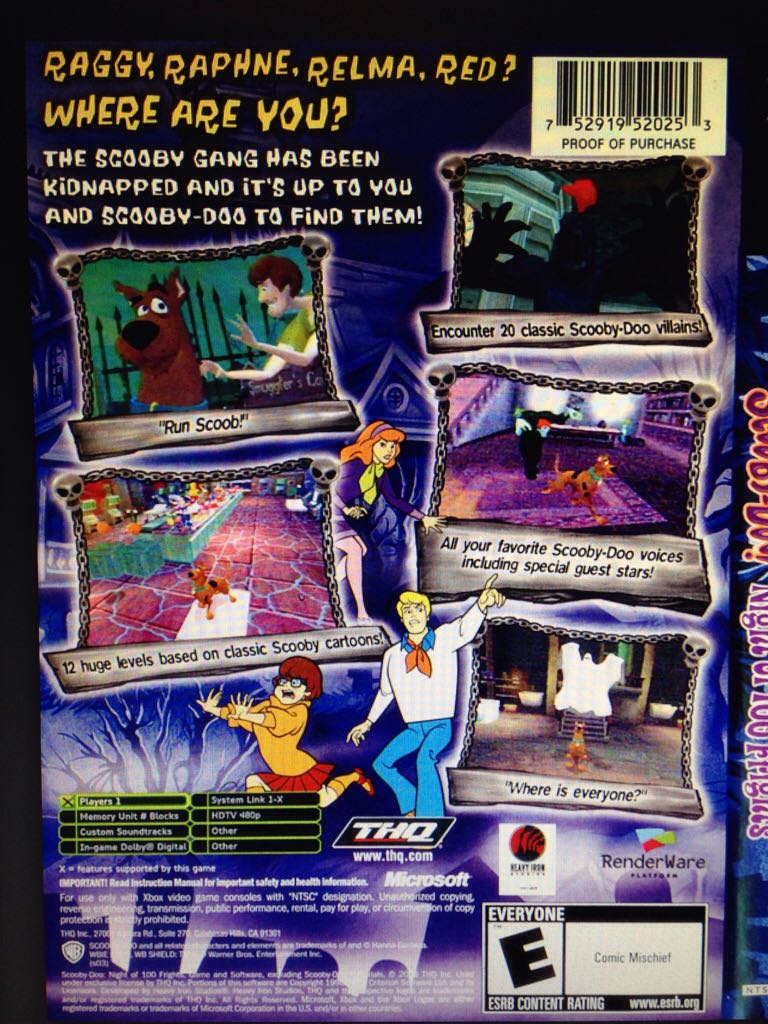 Scooby-Doo!: Night Of 100 Frights - Microsoft Xbox video game collectible - Main Image 2