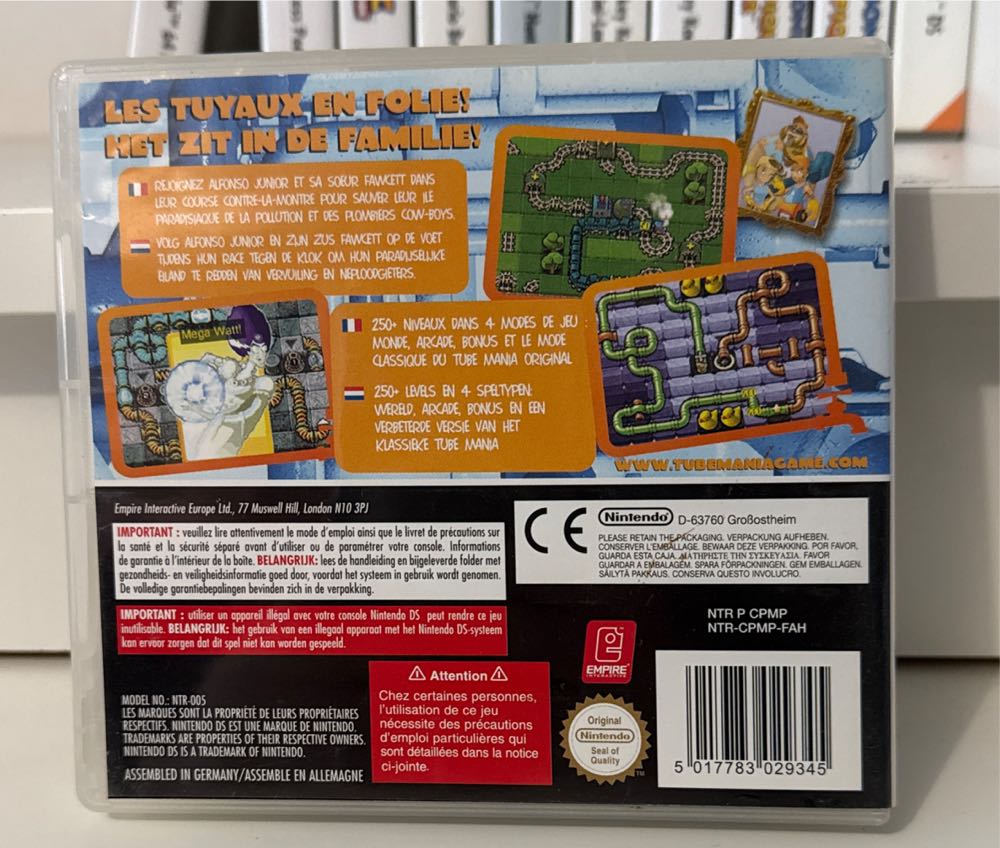 Tube Mania - Nintendo DS video game collectible [Barcode 5017783029345] - Main Image 2