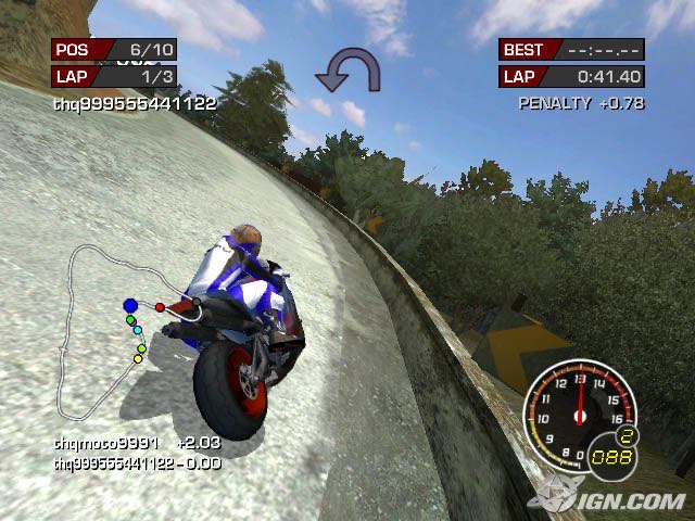 Moto Gp: Ultimate Racing Technology 3 - Microsoft Xbox (THQ - 1-4) video game collectible [Barcode 4005209062893] - Main Image 3