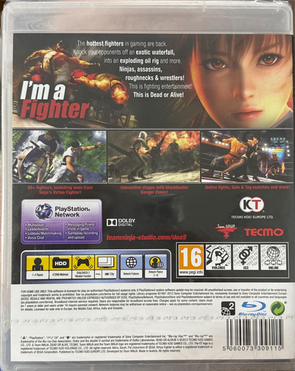 Dead Or Alive 5 - Sony PlayStation 3 (PS3) (Tecmo Koei - 4) video game collectible [Barcode 5060073309115] - Main Image 2