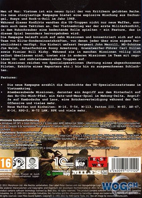 Men Of War: Vietnam - PC video game collectible - Main Image 2