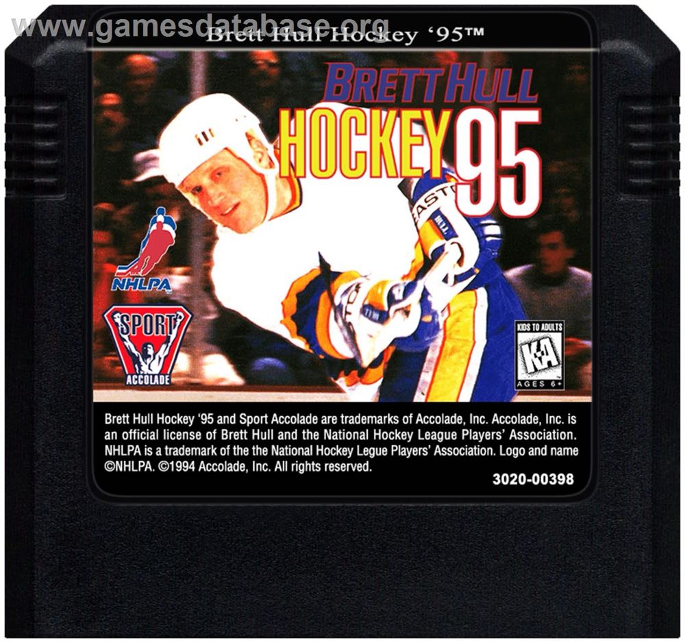 Brett Hull Hockey ’95 - Sega Genesis (Mega Drive) (Accolade - 1-2) video game collectible [Barcode 015605034091] - Main Image 3