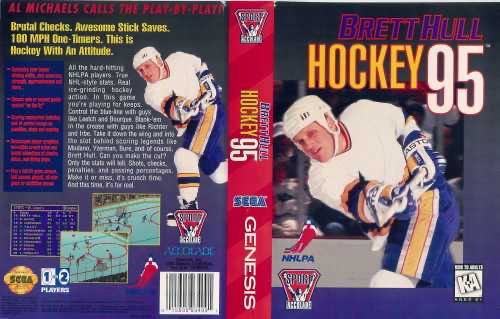 Brett Hull Hockey ’95 - Sega Genesis (Mega Drive) (Accolade - 1-2) video game collectible [Barcode 015605034091] - Main Image 4