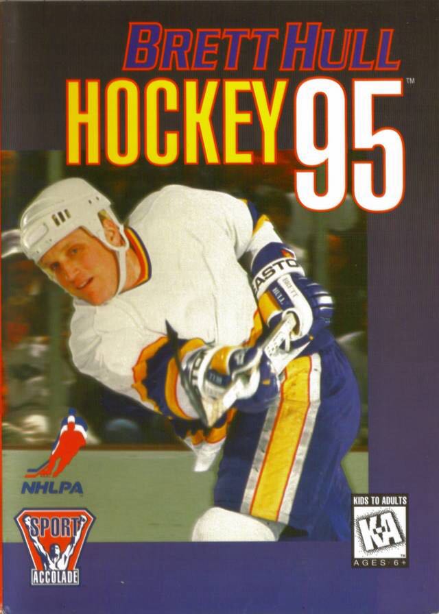 Brett Hull Hockey 95 - Sega Genesis (Mega Drive) video game collectible - Main Image 1