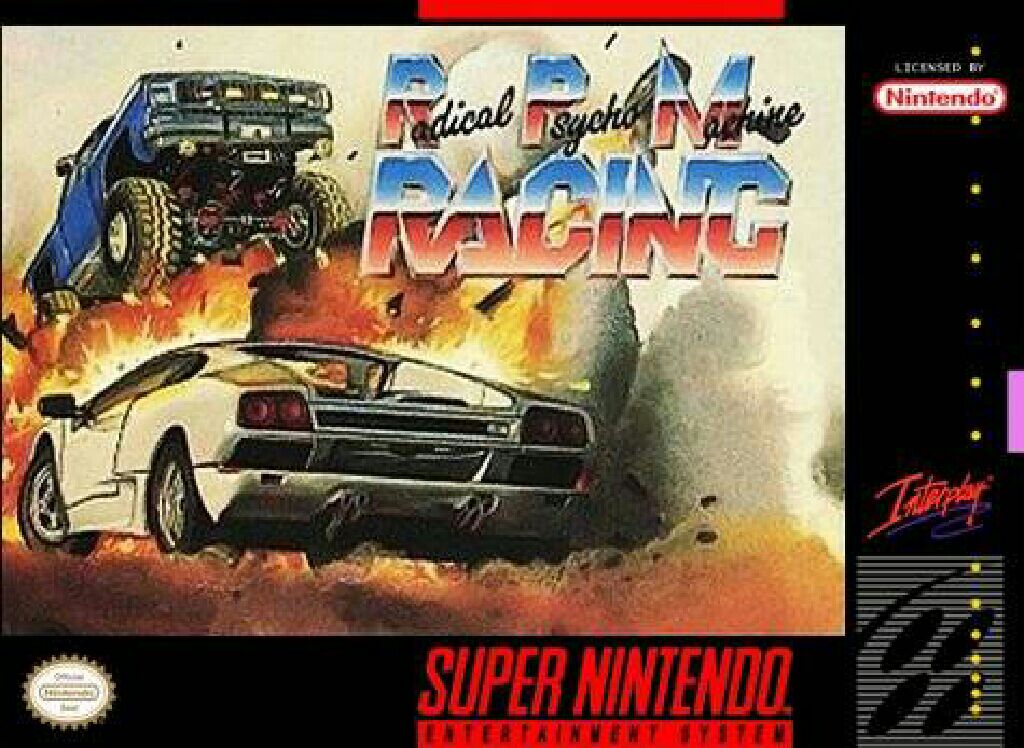 Radical Psycho Machine Racing - Nintendo Super Nintendo Entertainment System (SNES) video game collectible - Main Image 1