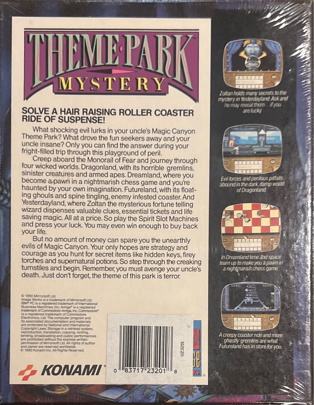 Theme Park Mystery - Commodore Amiga video game collectible [Barcode 083717232018] - Main Image 2