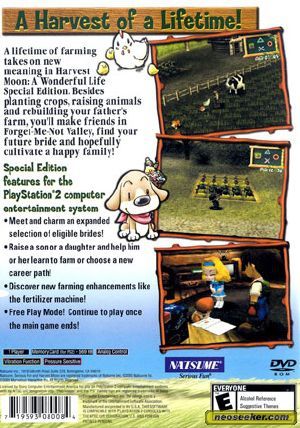 Harvest Moon A Wonderful Life Special Edition - Sony PlayStation 2 (PS2) (Natsume) video game collectible [Barcode 8023171004983] - Main Image 2