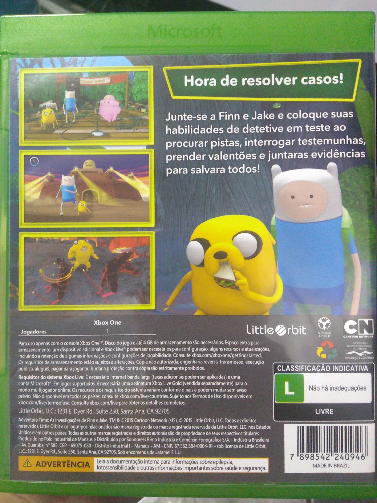 Adventure Time  - Microsoft Xbox One (Little Orbit, LLC) video game collectible [Barcode 7898542240946] - Main Image 2