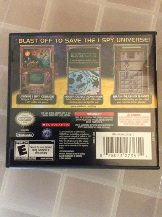 I Spy Universe - Nintendo DS (Scholastic - 1) video game collectible [Barcode 078073273614] - Main Image 2