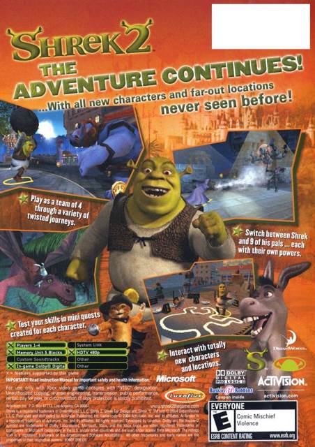 Shrek 2 - Microsoft Xbox (Activision - 1) video game collectible [Barcode 5030917022722] - Main Image 2
