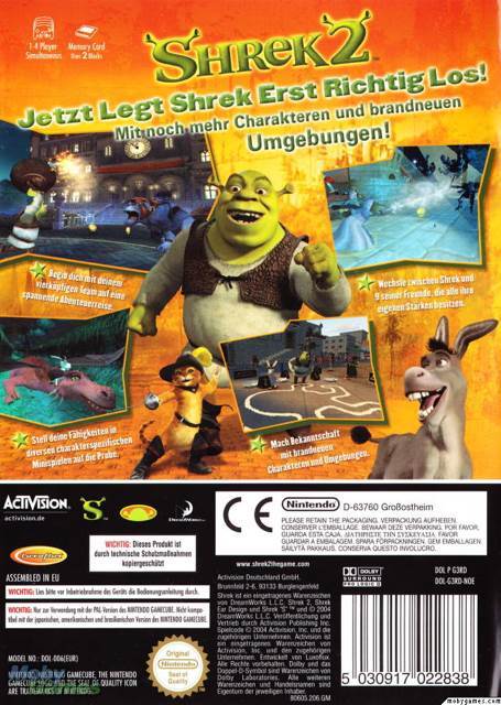 Shrek 2 - Nintendo GameCube (Activision - 1-4) video game collectible [Barcode 5030917022807] - Main Image 2