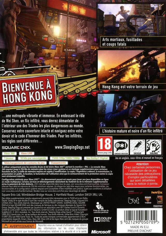 Sleeping Dogs - PC (Namco Bandai Games) video game collectible - Main Image 2