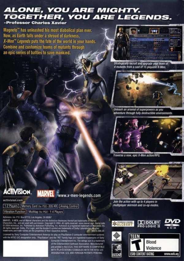 Xmen Legends - Microsoft Xbox (Marvel - 1-2) video game collectible - Main Image 2