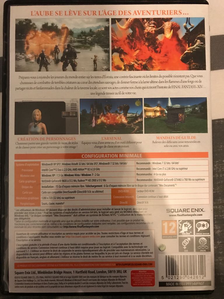 Final Fantasy XIV - PC (Square-Enix - 1) video game collectible [Barcode 5021290042612] - Main Image 2
