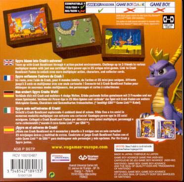 Spyro Fusion - Nintendo Game Boy Advance (GBA) (Vivendi Universal Interactive - 1) video game collectible [Barcode 3348542189133] - Main Image 2