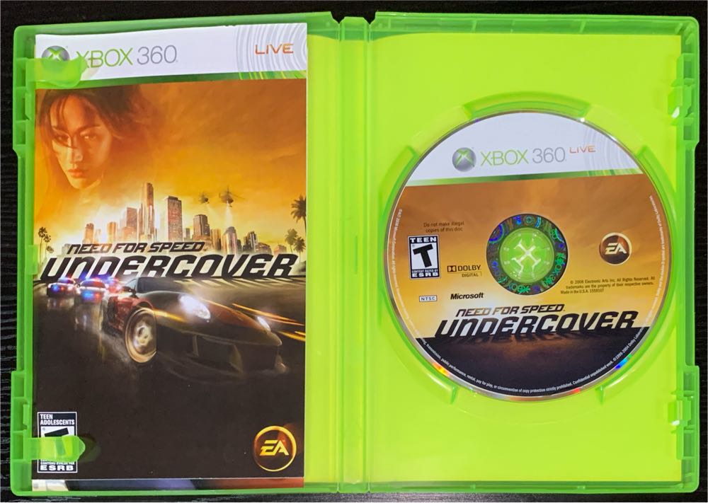 Need For Speed: Undercover - Microsoft Xbox 360 (Electronic Arts/EA Games - 1) video game collectible [Barcode 014633358711] - Main Image 3