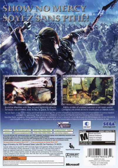 Viking Battle for Asgard - Microsoft Xbox 360 (Sega) video game collectible [Barcode 4974365881177] - Main Image 2