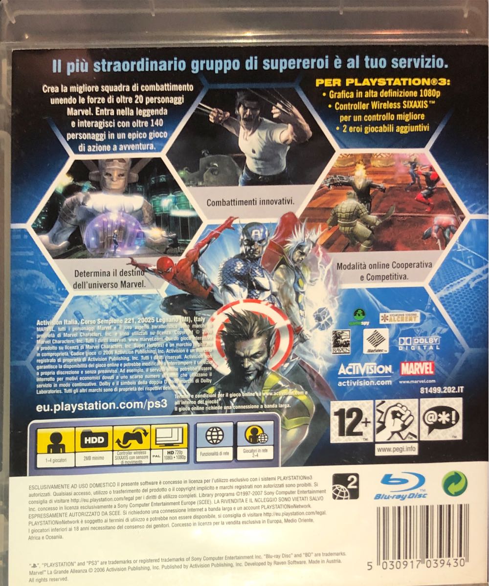 La Grande Alleanza - Sony PlayStation 3 (PS3) (Activision - 1-2) video game collectible [Barcode 5030917039430] - Main Image 2