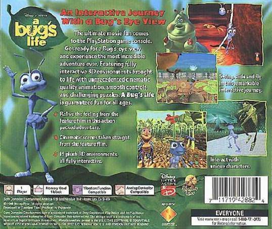 A Bug’s Life - Sony PlayStation (Disney Interactive Studios) video game collectible - Main Image 2